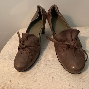 Nice brown Italian leather shoes size 37 1/2